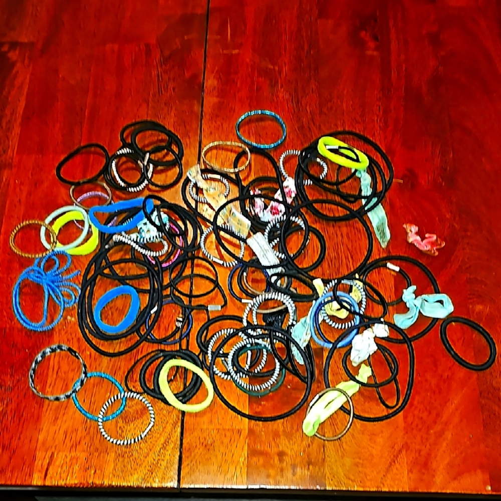 Colorful Hair Tie Collection LOT